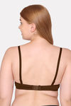 Komli Padded Non Wired Full Coverage T-Shirt Bra - Coffee — thumbnail 2