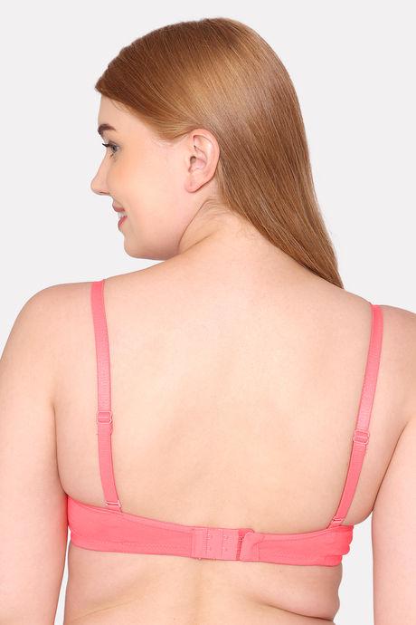 Komli Padded Non Wired Full Coverage T-Shirt Bra - Coral — image 2