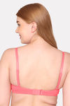 Komli Padded Non Wired Full Coverage T-Shirt Bra - Coral — thumbnail 2