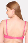 Komli Padded Non Wired Full Coverage T-Shirt Bra - Dark Pink — thumbnail 2