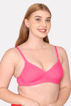 Komli Padded Non Wired Full Coverage T-Shirt Bra - Dark Pink — thumbnail 3