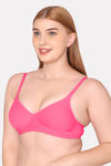 Komli Padded Non Wired Full Coverage T-Shirt Bra - Dark Pink — thumbnail 4