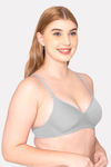 Komli Padded Non Wired Full Coverage T-Shirt Bra - Grey — thumbnail 3
