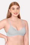 Komli Padded Non Wired Full Coverage T-Shirt Bra - Grey — thumbnail 4