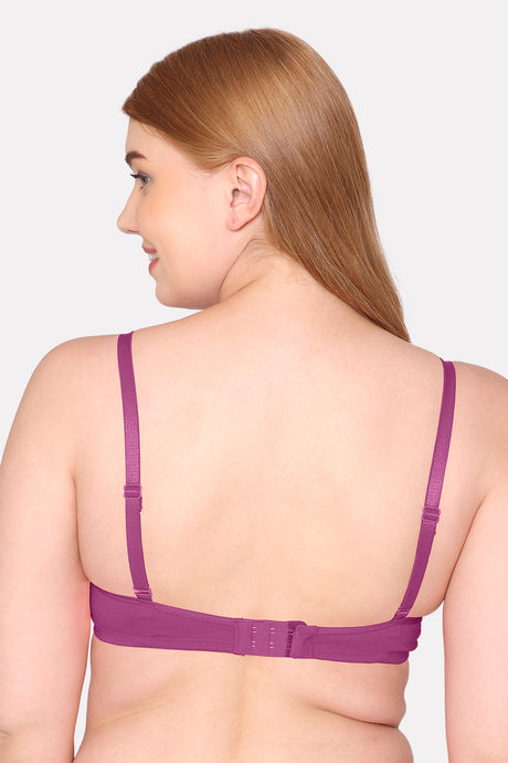 Komli Padded Non Wired Full Coverage T-Shirt Bra - Magenta — image 2
