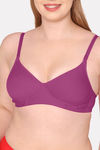 Komli Padded Non Wired Full Coverage T-Shirt Bra - Magenta — thumbnail 5