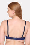 Komli Padded Non Wired Full Coverage T-Shirt Bra - Navy Blue — thumbnail 2