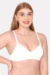 Komli Padded Non Wired Full Coverage T-Shirt Bra - Off White — thumbnail 4