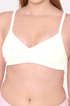 Komli Padded Non Wired Full Coverage T-Shirt Bra - Off White — thumbnail 5