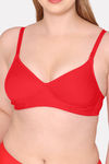 Komli Padded Non Wired Full Coverage T-Shirt Bra - Red — thumbnail 5