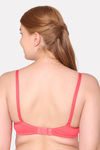 Komli Double Layered Non Wired Full Coverage T-Shirt Bra - Coral — thumbnail 2