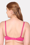 Komli Double Layered Non Wired Full Coverage T-Shirt Bra - Dark Pink — thumbnail 2