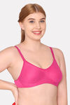 Komli Double Layered Non Wired Full Coverage T-Shirt Bra - Dark Pink — thumbnail 4