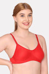 Komli Double Layered Non Wired Full Coverage T-Shirt Bra - Red — thumbnail 4