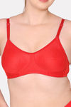 Komli Double Layered Non Wired Full Coverage T-Shirt Bra - Red — thumbnail 5