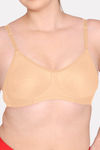 Komli Double Layered Non Wired Full Coverage T-Shirt Bra - Skin — thumbnail 5