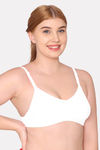 Komli Double Layered Non Wired Full Coverage T-Shirt Bra - White — thumbnail 4