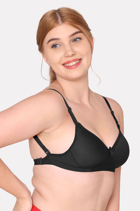 Komli Padded Non Wired Full Coverage Backless Bra - Black — image 4