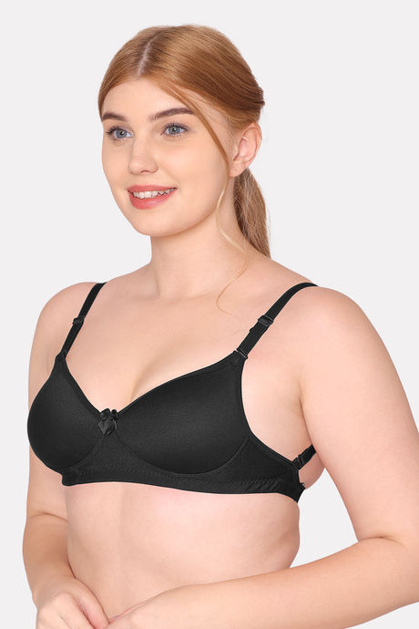 Komli Padded Non Wired Full Coverage Backless Bra - Black — image 5