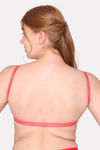 Komli Padded Non Wired Full Coverage Backless Bra - Coral — thumbnail 2