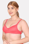 Komli Padded Non Wired Full Coverage Backless Bra - Coral — thumbnail 5