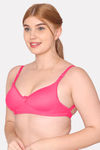 Komli Padded Non Wired Full Coverage Backless Bra - Dark Pink — thumbnail 4