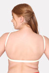 Komli Padded Non Wired Full Coverage Backless Bra - Off White — thumbnail 2