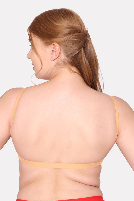 Komli Padded Non Wired Full Coverage Backless Bra - Skin — image 2