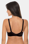 Komli Padded Non Wired Full Coverage Minimiser Bra - Black — thumbnail 2