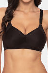 Komli Padded Non Wired Full Coverage Minimiser Bra - Black — thumbnail 5