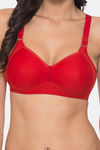 Komli Padded Non Wired Full Coverage Minimiser Bra - Red — thumbnail 5