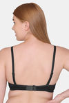 Komli Double Layered Non Wired Full Coverage Super Support Bra - Black — thumbnail 2