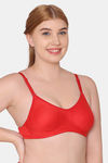 Komli Double Layered Non Wired Full Coverage Super Support Bra - Red — thumbnail 4