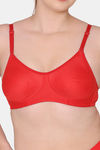Komli Double Layered Non Wired Full Coverage Super Support Bra - Red — thumbnail 5