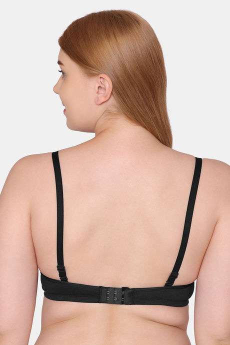 Komli Padded Non Wired Full Coverage T-Shirt Bra - Black — image 2