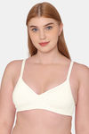 Komli Padded Non Wired Full Coverage T-Shirt Bra - Off White — thumbnail 1