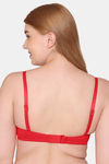 Komli Padded Non Wired Full Coverage T-Shirt Bra - Red — thumbnail 2