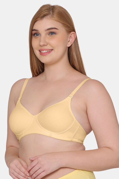 Komli Padded Non Wired Full Coverage T-Shirt Bra - Skin — image 3