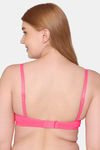 Komli Padded Non Wired Full Coverage T-Shirt Bra - Dark Pink — thumbnail 2