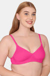 Komli Padded Non Wired Full Coverage T-Shirt Bra - Dark Pink — thumbnail 3