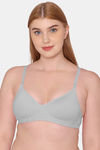 Komli Padded Non Wired Full Coverage T-Shirt Bra - Grey — thumbnail 1