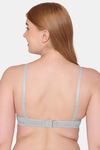 Komli Padded Non Wired Full Coverage T-Shirt Bra - Grey — thumbnail 2