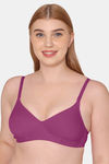 Komli Padded Non Wired Full Coverage T-Shirt Bra - Magenta — thumbnail 1