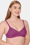 Komli Padded Non Wired Full Coverage T-Shirt Bra - Magenta — thumbnail 3