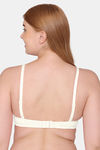 Komli Padded Non Wired Full Coverage T-Shirt Bra - Off White — thumbnail 2