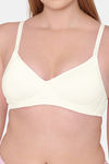 Komli Padded Non Wired Full Coverage T-Shirt Bra - Off White — thumbnail 5