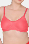 Komli Double Layered Non Wired Full Coverage T-Shirt Bra - Coral — thumbnail 5