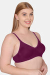 Komli Double Layered Non Wired Full Coverage T-Shirt Bra - Magenta — thumbnail 3