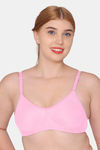 Komli Double Layered Non Wired Full Coverage T-Shirt Bra - Pink — thumbnail 1