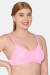 Komli Double Layered Non Wired Full Coverage T-Shirt Bra - Pink — thumbnail 3